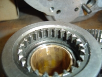  later type 3rd gear showing modified splines to retain dog teeth on the overrun